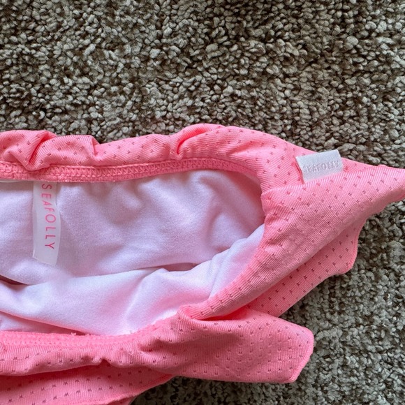 Seafolly Kids Girl Sweet summer Ruffle Two-Piece Tankini Swimsuit Coral Pink 3 - Picture 4 of 8